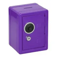 Spaarkluis met combinatieslot paars